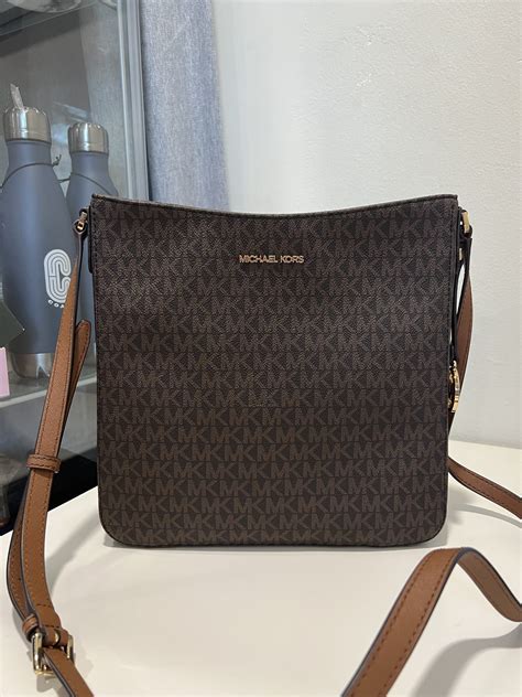 michael kors jet set travel signature large messenger